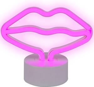 Neonová LED dekorace růžová FLORA