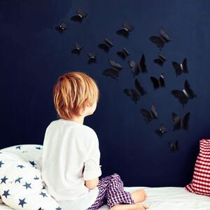 GFT 3D motýlci na zeď - černá