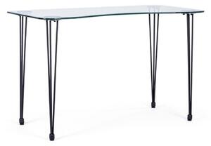 Pracovní stůl se skleněnou deskou 60x120 cm Rondo – Bizzotto