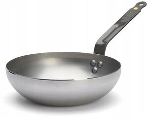 Ocelový wok 24 cm Mineral B hluboká pánev indukce De Buyer D-5611-24