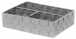 Organizér na spodní prádlo Spirella 3dílný šedý 32 x 25 x 8 cm