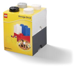 Set 4 plastových úložných krabic LEGO®, 25 x 25 x 33 cm