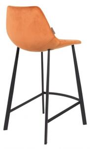 DUTCHBONE FRANKY VELVET pultová židle oranžová