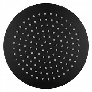 SPRCHOVÁ HLAVICE KULATÁ ČERNÁ 25 cm REA JS-P014B 30 ULTRA SLIM