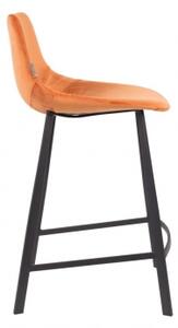 DUTCHBONE FRANKY VELVET pultová židle oranžová