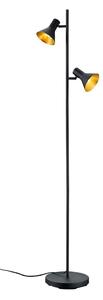 Černá stojací lampa s kovovým stínidlem (výška 144 cm) Nina – Reality