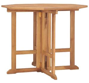 Skládací zahradní jídelní stůl 90 x 90 x 75 cm masivní teak 315447