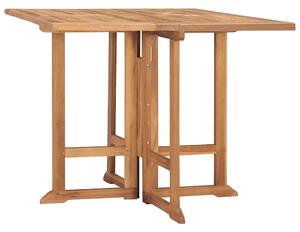 Skládací zahradní jídelní stůl 90 x 90 x 75 cm masivní teak 315448