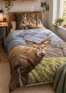 3d povlečení s jelenem - Deer mikroplyš 140x200 cm