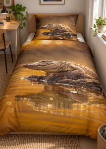 3d povlečení s krokodýlem - Crocodile mikroplyš 140x200 cm