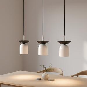 Závěsné svítidlo EGO 3 – černé / bílé, 3× E14, šířka 60 cm