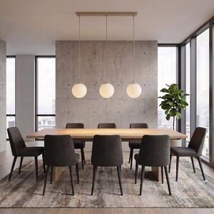 Závěsné svítidlo COSMO 3 – moka, opálové sklo, 3× E14, šířka 70 cm