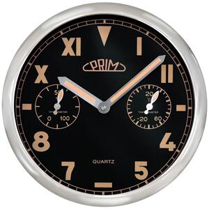 PRIM Multifunkční nástěnné hodiny PRIM v oblíbeném retro designu E04P.3105.7190