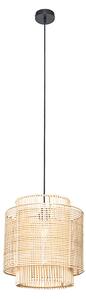 Orientální závěsná lampa ratanová 34 cm - Maiken