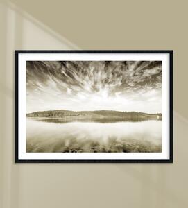 Plakát / Obraz Jezero Pololesklý saténový papír A4 - 21 x 29,7 cm