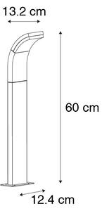 Moderní venkovní tyč antracitová 60 cm včetně LED IP54 - Litt