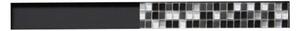 Odtokový žlab 2v1 nízký MEXEN FLAT BLACK 70 cm - vzor G13