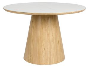 Kulatý jídelní stůl s deskou z kamene ø 115 cm Almira – White Label