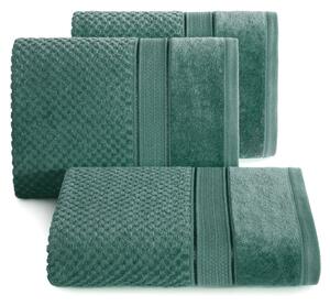 Bavlněný froté ručník s proužky JESSICA 50x90 cm, zelená, 500 gr Mybesthome
