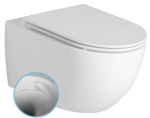 Bruckner - FULDA závěsná WC mísa, Vortex Rimless, 36x52,5cm, bílá 201.408.4