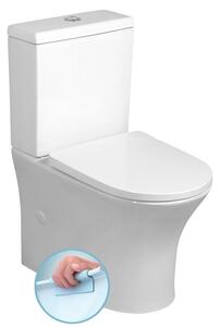 Bruckner - LEON WC kombi, Rimless, spodní/zadní odpad, bílá 201.437.4