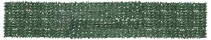 Balkónová zástěna s tmavě zelenými listy 600 x 100 cm 315490