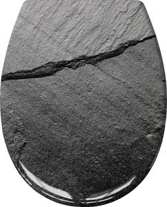 Kleine Wolke Slate záchodové prkénko s pomalým sklápěním 1862905075