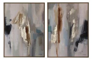 Tištěné/s ručně malovanými prvky obrazy v sadě 2 ks s rámem/na plátně 60x80 cm Gallery – Bizzotto