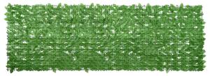 Balkónová zástěna se zelenými listy 300 x 100 cm 315499