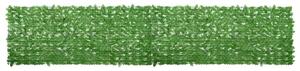 Balkónová zástěna se zelenými listy 500 x 100 cm 315501