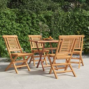 Skládací židle 4 ks 47x63x90 cm masivní teak 3155046