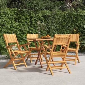 Skládací židle 4 ks 55x61x90 cm masivní teak 3155061
