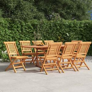 Skládací židle 8 ks 47x63x90 cm masivní teak 3155048