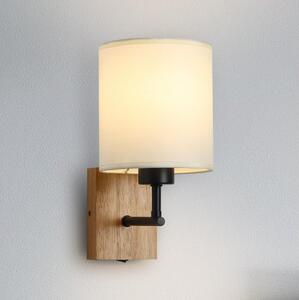 Brilagi - Nástěnná lampa 1xE27/25W/230V dub/černá/krémová