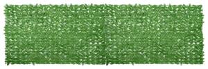 Balkónová zástěna se zelenými listy 500 x 150 cm 315505