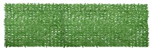 Balkónová zástěna se zelenými listy 600 x 150 cm 315506