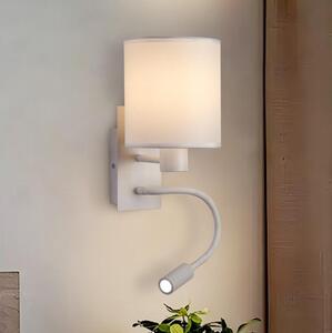 Brilagi - LED Flexibilní nástěnná lampa 1xE27/25W/230V + LED/3W bílá