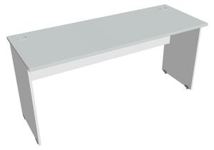 Stůl pracovní rovný 160 cm - Hobis Gate GE 1600 Dekor stolové desky: bílá, Dekor lamino podnože: šedá