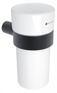 Nimco Bormo černá držák na zubní kartáčky, keramický pohárek BRC 11058KN-90