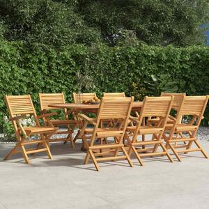 Skládací židle 8 ks 55x62x90 cm masivní teak 3155069