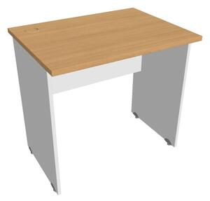 Stůl pracovní rovný 80 cm - Hobis Gate GE 800 Dekor stolové desky: třešeň, Dekor lamino podnože: šedá