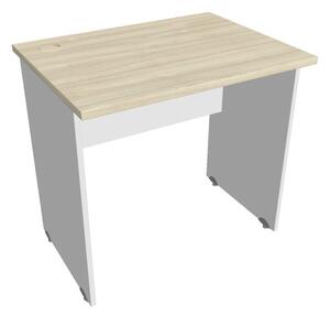 Stůl pracovní rovný 80 cm - Hobis Gate GE 800 Dekor stolové desky: ořech, Dekor lamino podnože: ořech