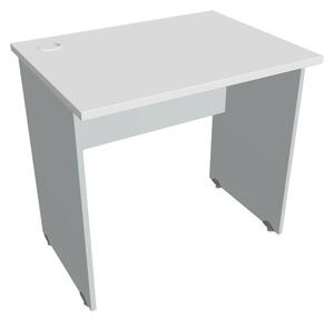 Stůl pracovní rovný 80 cm - Hobis Gate GE 800 Dekor stolové desky: ořech, Dekor lamino podnože: ořech