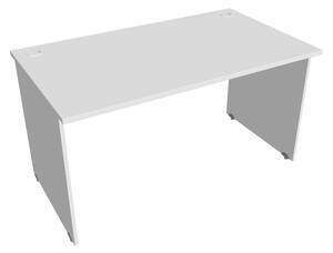 Stůl pracovní rovný 140 cm - Hobis Gate GS 1400 Dekor stolové desky: třešeň, Dekor lamino podnože: šedá