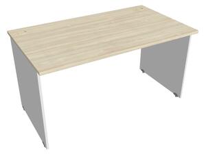 Stůl pracovní rovný 140 cm - Hobis Gate GS 1400 Dekor stolové desky: třešeň, Dekor lamino podnože: šedá