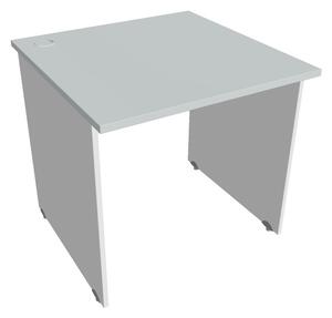 Stůl pracovní rovný 80 cm - Hobis Gate GS 800 Dekor stolové desky: třešeň, Dekor lamino podnože: šedá