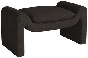 -25 % Dny MOMENTI– Bolia Tmavě hnědá bouclé podnožka Mielo 83 x 52 cm
