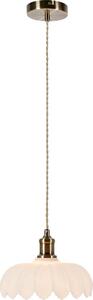 Markslöjd 108857 - Lustr na lanku KURAGE 1xE27/40W/230V mosaz/bílá