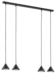 Závěsné svítidlo ELIT 4 – černé, 4× GX53, šířka 90 cm