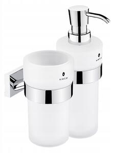 Ruční dávkovač mýdla na zeď Nimco 250 ml stříbrný, vícebarevný